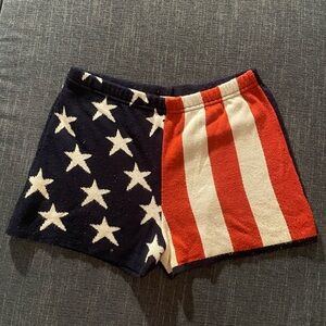 American flag knit shorts, Pins & Needles brand, size M